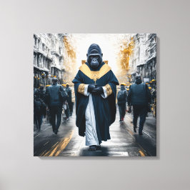 Concept Art Wall: Gorilla in Monastic Robes Leinwanddruck