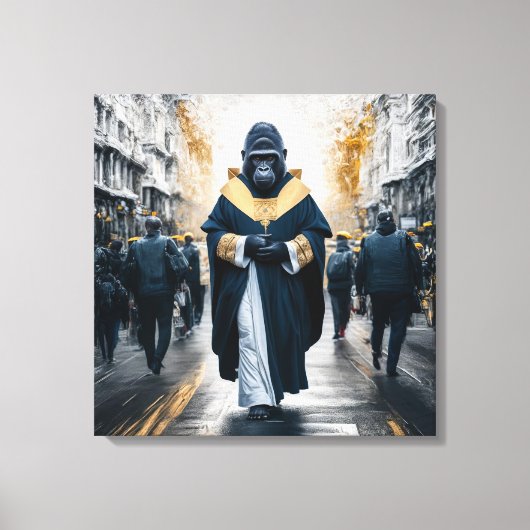 Concept Art Wall: Gorilla in Monastic Robes Leinwanddruck (Vorderseite)