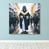 Concept Art Wall: Gorilla in Monastic Robes Leinwanddruck (Insitu (Holzboden))