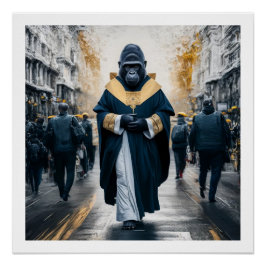 Concept Art Wall: Gorilla in Monastic Robes Poster