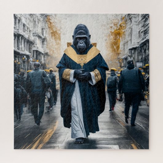 Concept Art Wall: Gorilla in Monastic Robes Puzzle (Vertikal)