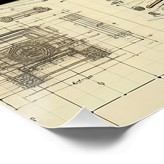 Concept Defender Glossy Poster (Ecke)