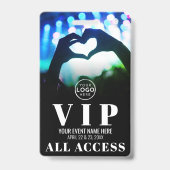 Concept Logo All Access Event VIP Abzeichen Ausweis (Rückseite)
