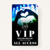 Concept Logo All Access Event VIP Abzeichen Ausweis (Rückseite)