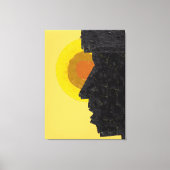 Conceptual Abstract Silhouette and Sun  Leinwanddruck (Vorderseite)