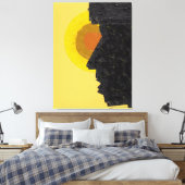 Conceptual Abstract Silhouette and Sun  Leinwanddruck (Insitu (Schlafzimmer))