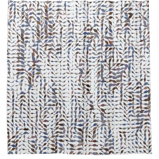 Conceptual background leaves drawing pattern. Styl Duschvorhang (Vorderseite)