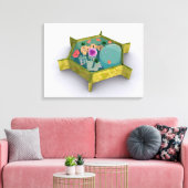 Conceptual Image of a Pflanze Cell Leinwanddruck (Insitu (Wohnzimmer))