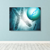 Conceptual Image of a Telomere show DNA Leinwanddruck (Insitu (Holzboden))