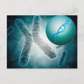 Conceptual Image of a Telomere show DNA Postkarte (Vorderseite)