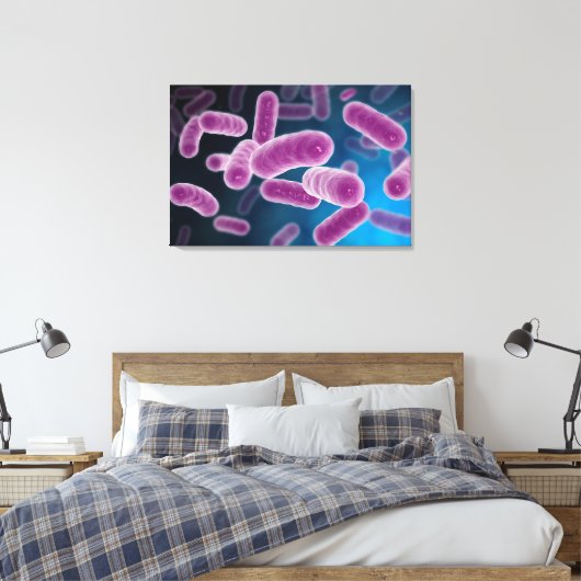 Conceptual Image of Bacteria 3 Leinwanddruck (Insitu (Schlafzimmer))