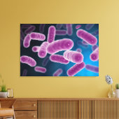 Conceptual Image of Bacteria 3 Leinwanddruck (Insitu (Wohnzimmer))