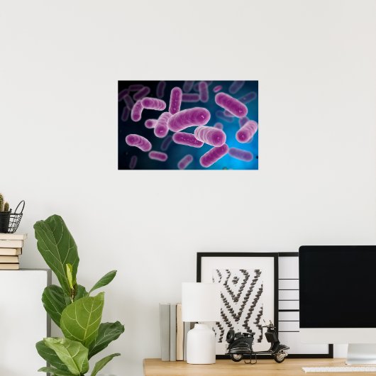 Conceptual Image of Bacteria 3 Poster (Heimbüro)
