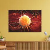 Conceptual Image of Cancer Virus 1 Leinwanddruck (Insitu (Wohnzimmer))