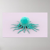 Conceptual Image of Cancer Virus 2 Poster (Vorne)