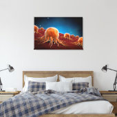 Conceptual Image of Cancer Virus 3 Leinwanddruck (Insitu (Schlafzimmer))