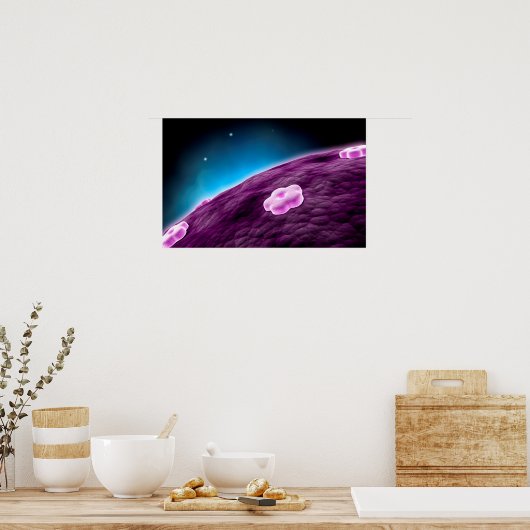 Conceptual Image of Cell Nucleus Poster (Küche)