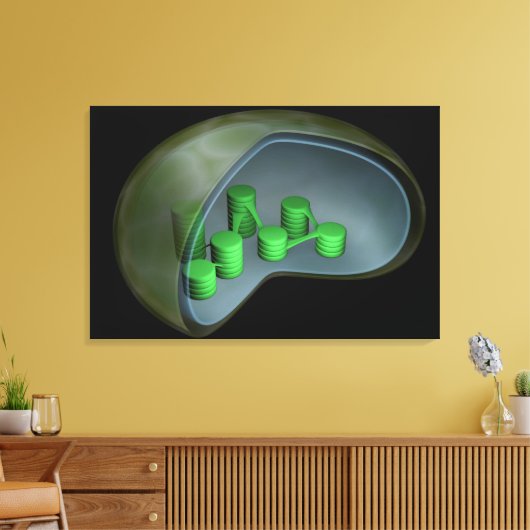 Conceptual Image of Chloroplast 1 Leinwanddruck (Insitu (Wohnzimmer))