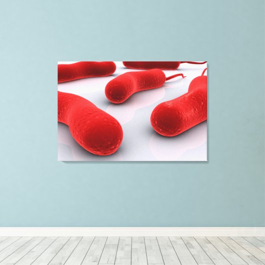 Conceptual Image of Cholerae Bacteria Leinwanddruck (Insitu (Holzboden))