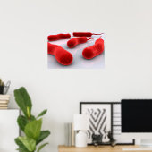 Conceptual Image of Cholerae Bacteria Poster (Heimbüro)