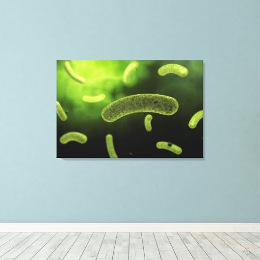 Conceptual Image of Common Bacteria Leinwanddruck (Insitu (Holzboden))