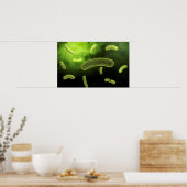 Conceptual Image of Common Bacteria Poster (Küche)