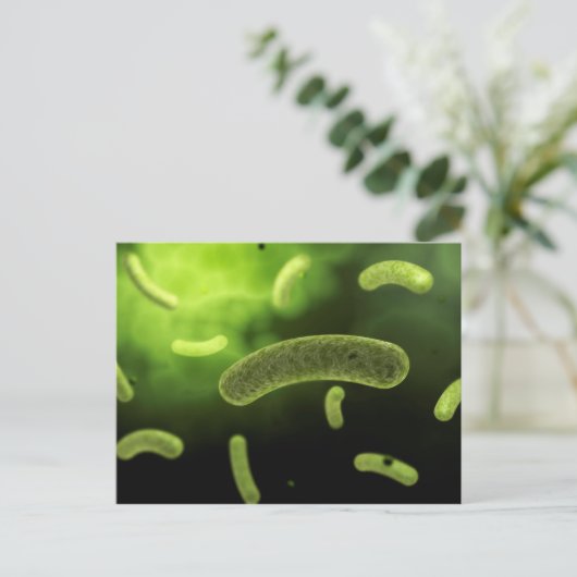 Conceptual Image of Common Bacteria Postkarte (Stehend Vorderseite)