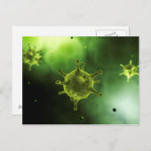 Conceptual Image of Common Virus Postkarte (Vorne/Hinten)