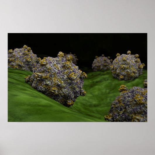 Conceptual Image of Coxsackievirus 1 Poster (Vorne)