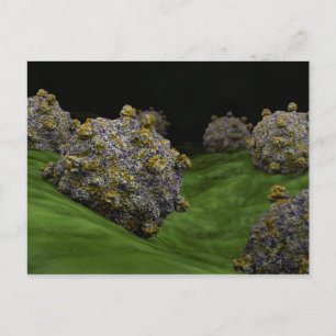 Conceptual Image of Coxsackievirus 1 Postkarte