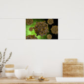 Conceptual Image of Coxsackievirus 2 Poster (Küche)