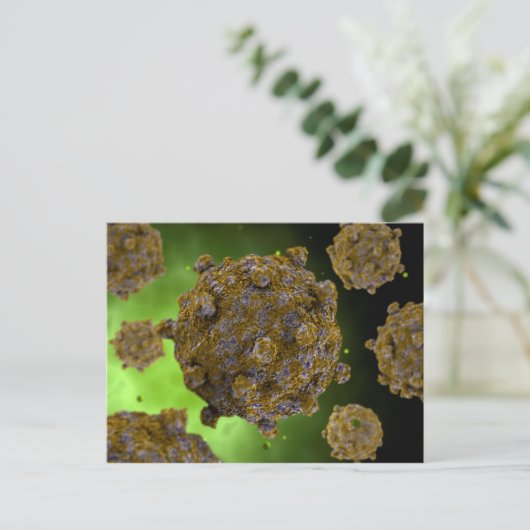 Conceptual Image of Coxsackievirus 2 Postkarte (Stehend Vorderseite)