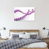 Conceptual Image of DNA 4 Leinwanddruck (Insitu (Schlafzimmer))