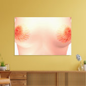 Conceptual Image of Female Breast Anatomie 7 Leinwanddruck (Insitu (Wohnzimmer))