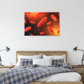 Conceptual Image of Flagellat Bacterium 1 Leinwanddruck (Insitu (Schlafzimmer))