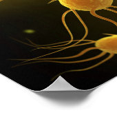Conceptual Image of Flagellate Bacterium 3 Poster (Ecke)