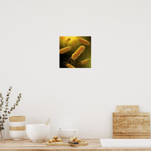 Conceptual Image of Flagellate Bacterium 3 Poster (Küche)