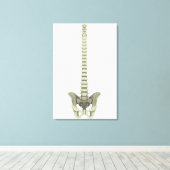 Conceptual Image of Human Backbone 1 Leinwanddruck (Insitu (Holzboden))