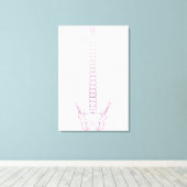 Conceptual Image of Human Backbone 2 Leinwanddruck (Insitu (Holzboden))