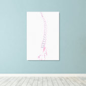 Conceptual Image of Human Backbone 3 Leinwanddruck (Insitu (Holzboden))