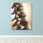 Conceptual Image of Human Backbone 4 Leinwanddruck (Insitu (Holzboden))