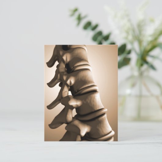 Conceptual Image of Human Backbone 4 Postkarte (Stehend Vorderseite)