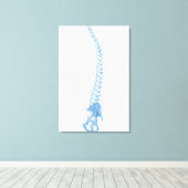 Conceptual Image of Human Backbone 5 Leinwanddruck (Insitu (Holzboden))