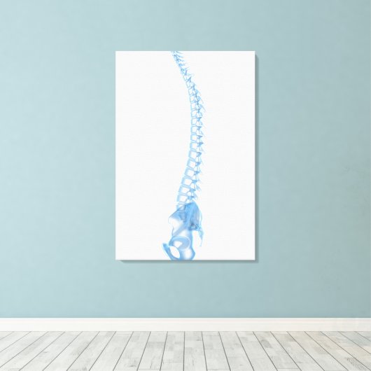 Conceptual Image of Human Backbone 5 Leinwanddruck (Insitu (Holzboden))