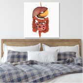 Conceptual Image of Human Digestive System 2 Leinwanddruck (Insitu (Schlafzimmer))