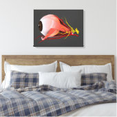 Conceptual Image of Human Eye Anatomy 2 Leinwanddruck (Insitu (Schlafzimmer))