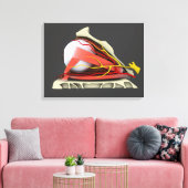 Conceptual Image of Human Eye Anatomy 3 Leinwanddruck (Insitu (Wohnzimmer))