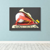 Conceptual Image of Human Eye Anatomy 3 Leinwanddruck (Insitu (Holzboden))