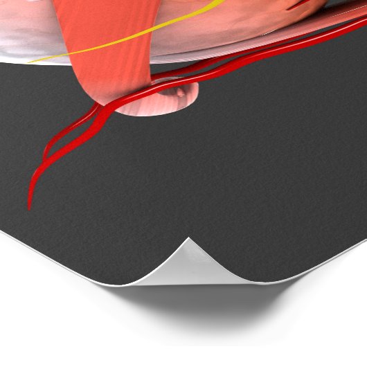 Conceptual Image of Human Eye Anatomy 4 Poster (Ecke)