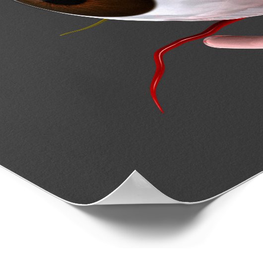 Conceptual Image of Human Eye Anatomy 5 Poster (Ecke)